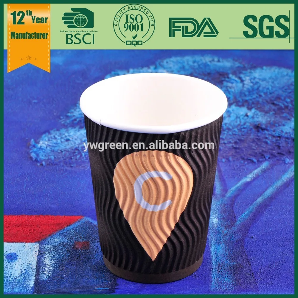 вощеной бумагой чашки/пульсации обернуть горячим чаши/бумажный стаканчик пульсации