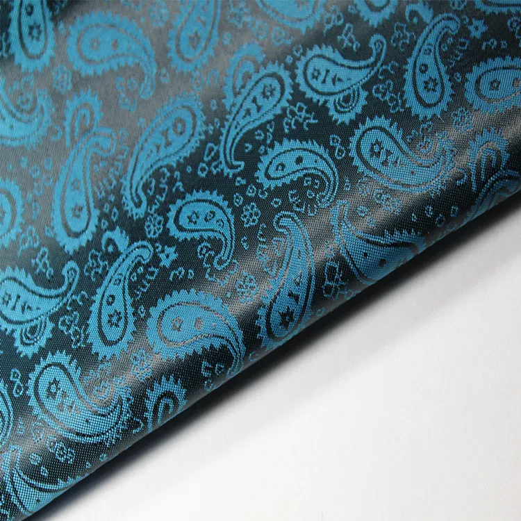 Hot Selling Classic Pattern Small Paisley Viscose Polyester Jacquard Lining Suit Blazer Jacket Fabric Wholesale