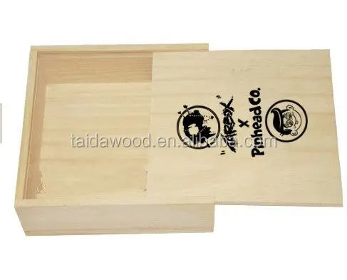 Family bathroom storage tray pine soap box with sliding cover