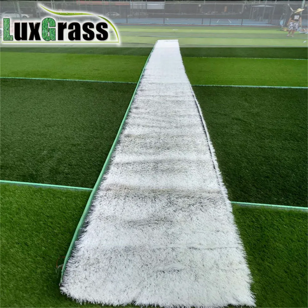 white turf grass white lines for football soccer field installation