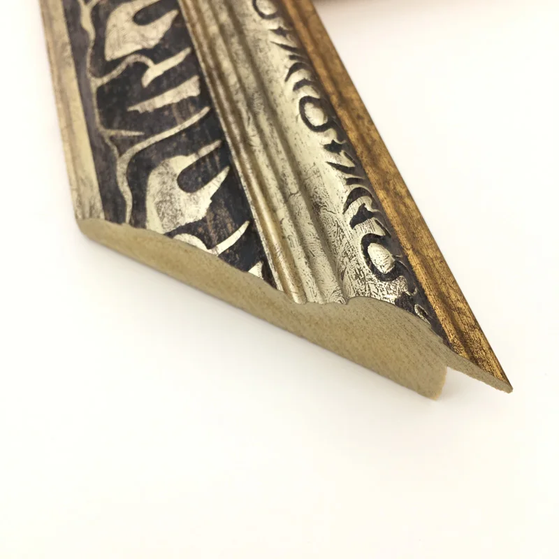 Large Polystyrene Materials Decorative  Wooden Picture Frame Moulding For Oil Painting