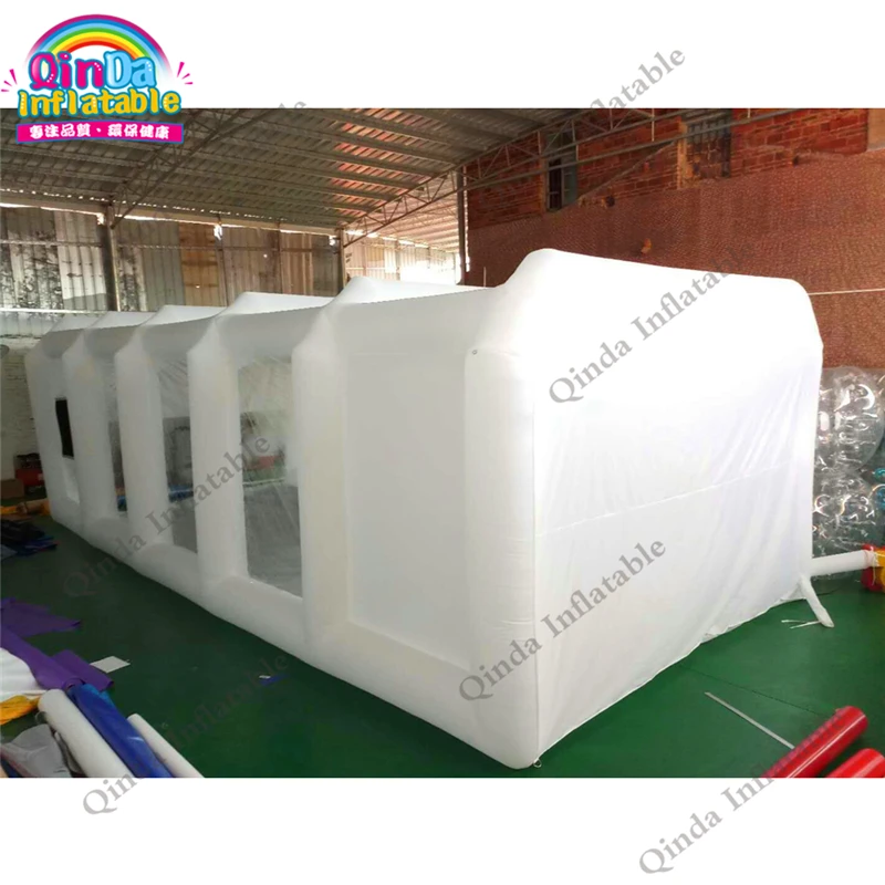 
Portable Used Inflatable Spray Tent Durable 33ft inflatable spray paint booth with carbon air filters 