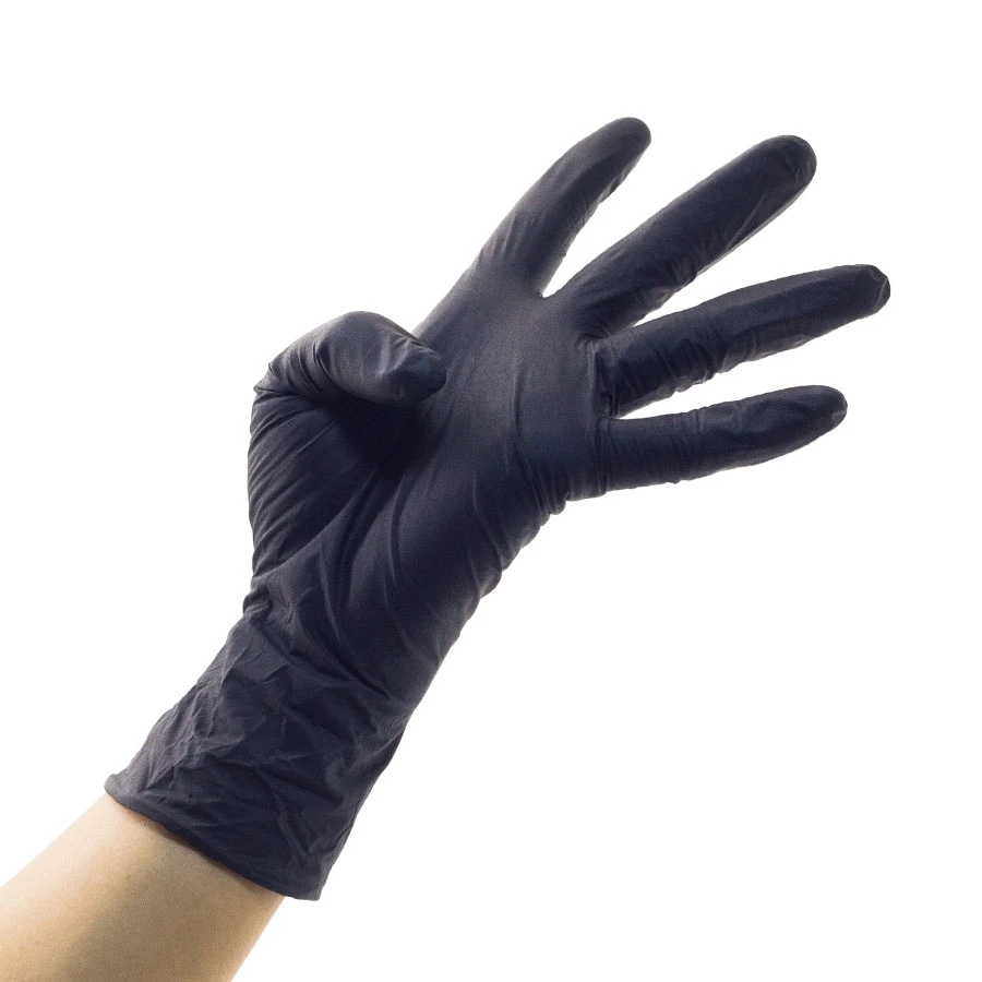 Waterproof Comfortable Soft Home Rubber Work Kitchen Brand Pure Nitrile Gloves