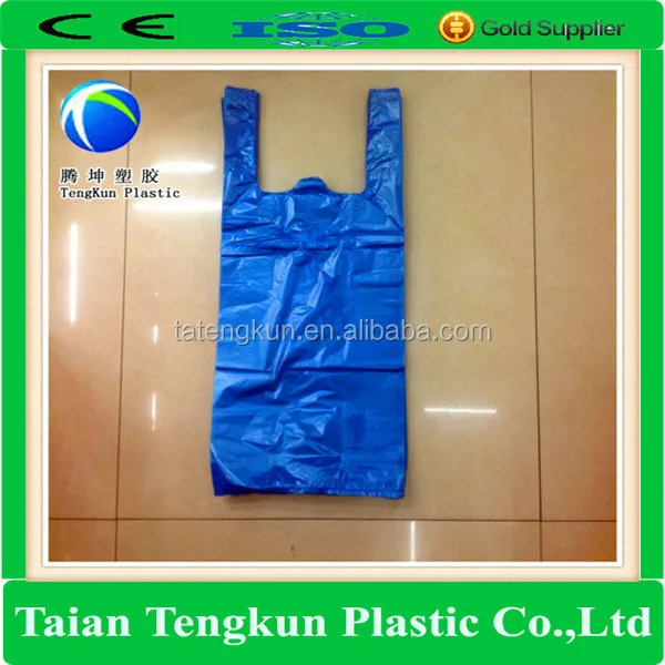 
High density corn starch garbage bag 13 gallon shopping packaging plastic vest handle T-shirt bagcornstarch garbage bags 