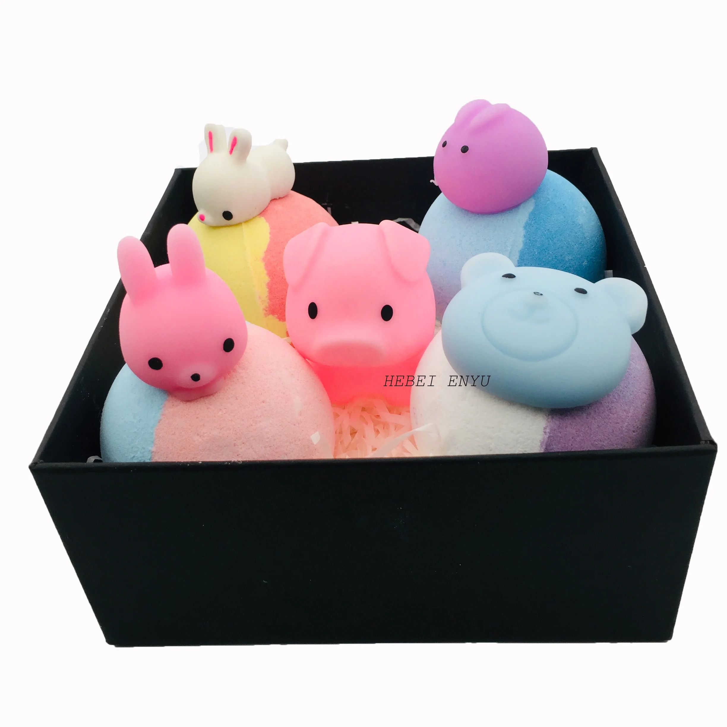 Bath Bombs with Birthstone Necklace or Ring Inside Beautiful Gift Sets