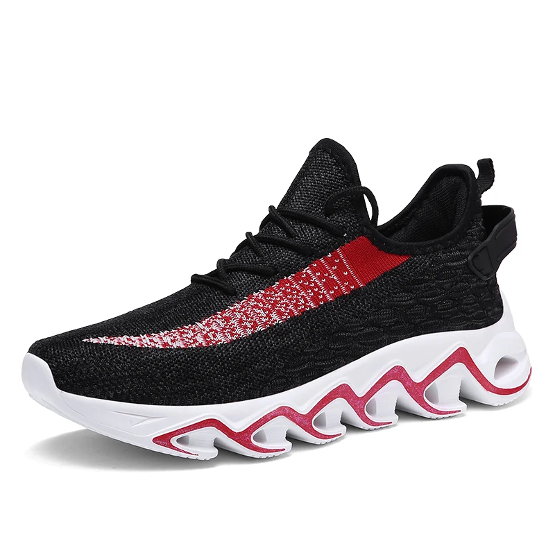 Мужские кроссовки большого размера, плетеные беговые туфли с лезвиями, международная торговля