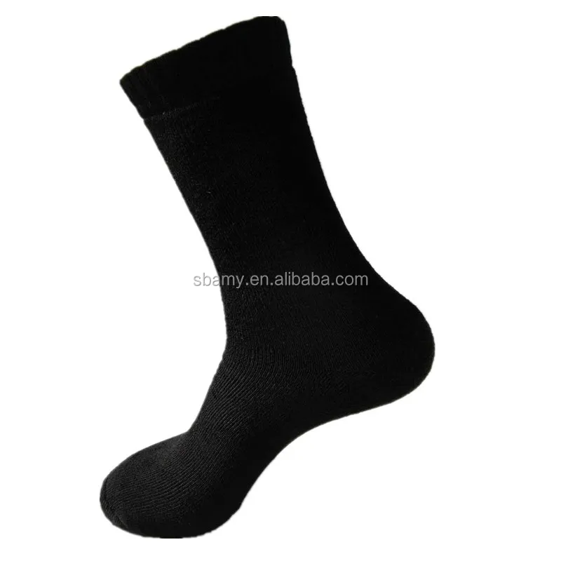 sbamy custom brand bamboo black terry heavy duty bamboo work socks for men