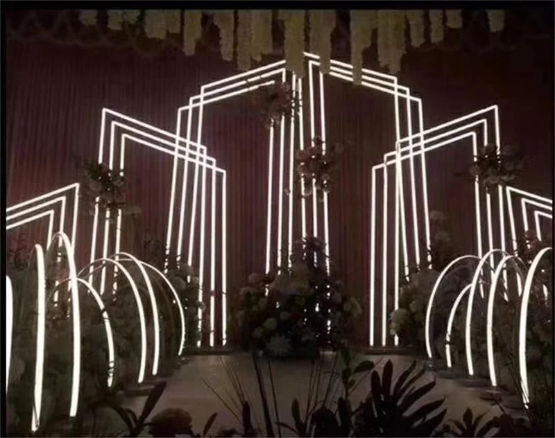 Весенняя звезда светодиодная геометрическая форма свод свадебный фон праздничное событие сценическое украшение