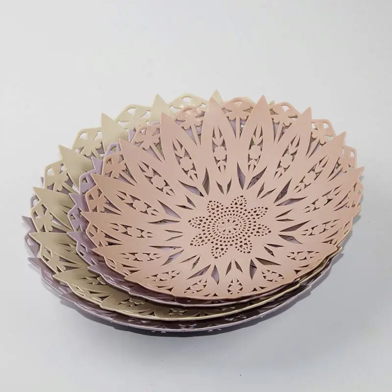 Flower shape Plastic bread basket Made in China