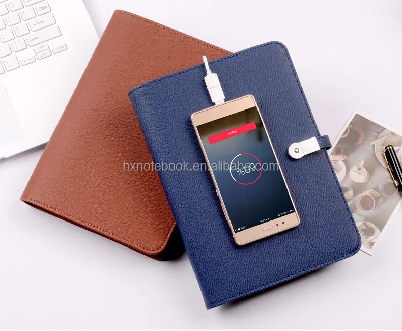 six loose leaf custom made businesskraft notebook Gold foil logo journal manufacturer