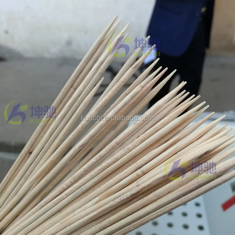 Top quality wooden skewer making machine / bbq stick making machine supplied by KUNCHI