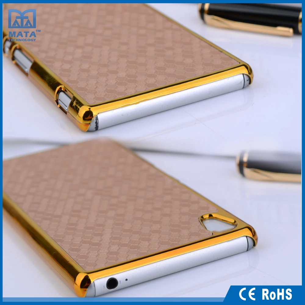 Custom High Quality Carbon Fiber Mixed Metal Phone Case for Sony Xperia Z5
