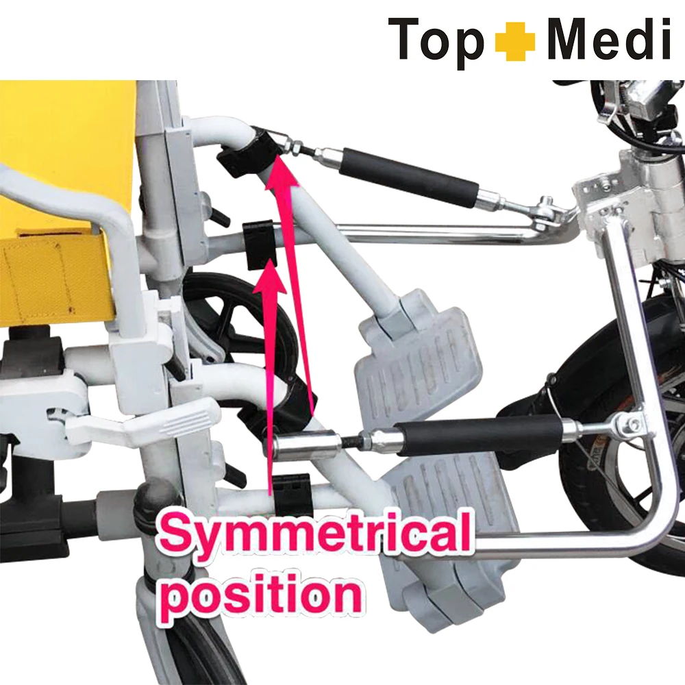 Top Quality Tricycle Wheelchair Hand Bikes Handicapped Scooters Rehabilitation Therapy Supplies Disabled Elderly Aluminum Alloy