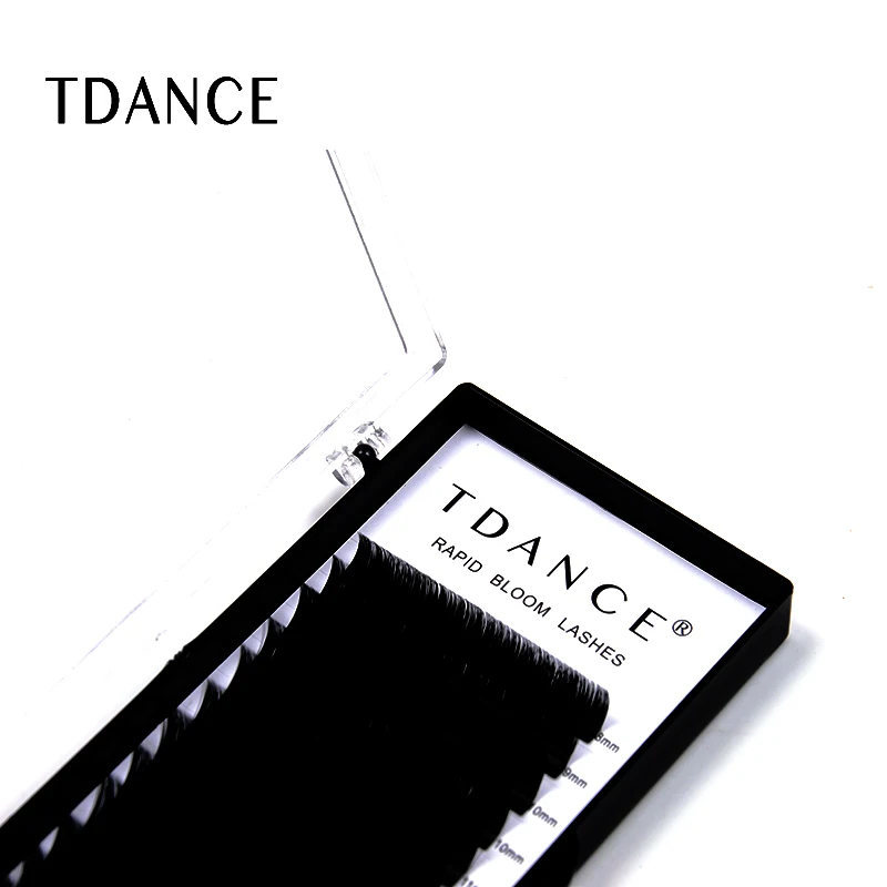 Custom Package Lash Silk Mink Blooming Eyelashextensions Easy Fan Lashes Easy Fans Eyelash Extension Best Korean PBT Fiber 1tray