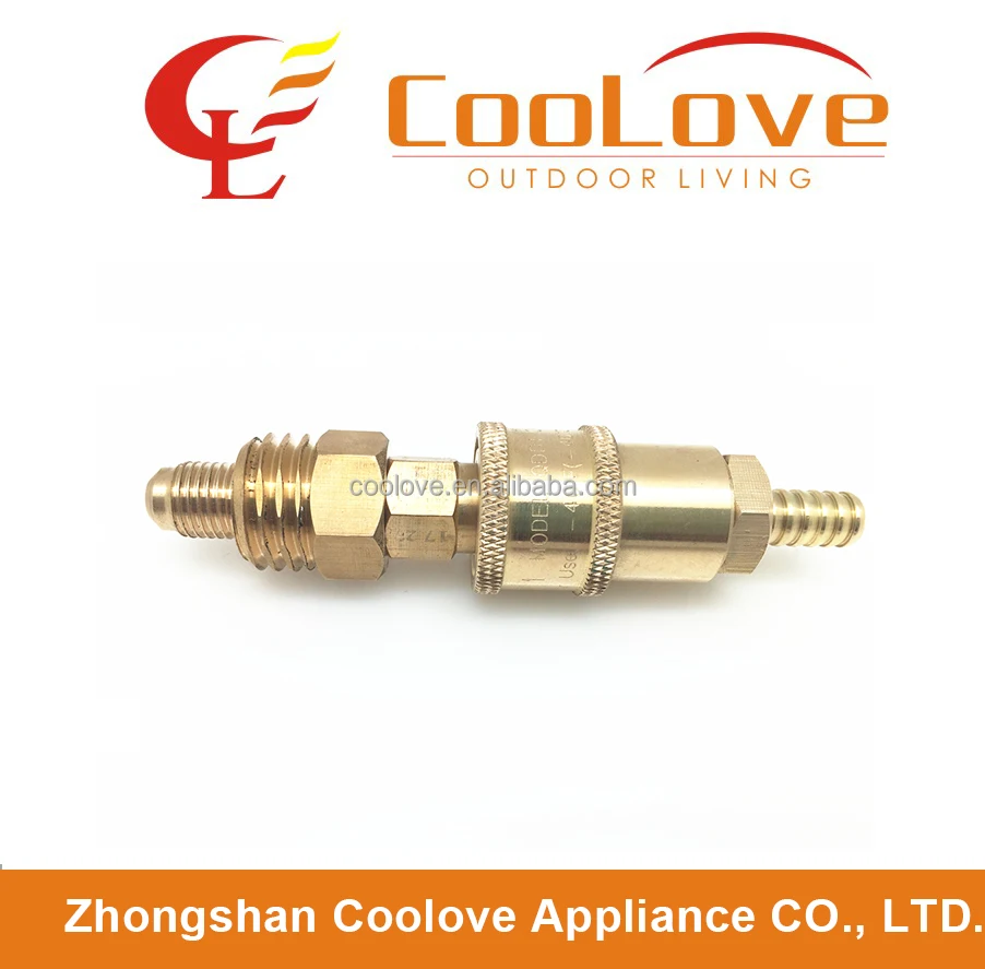 RV 1/4 propane quick coupler connect adapter