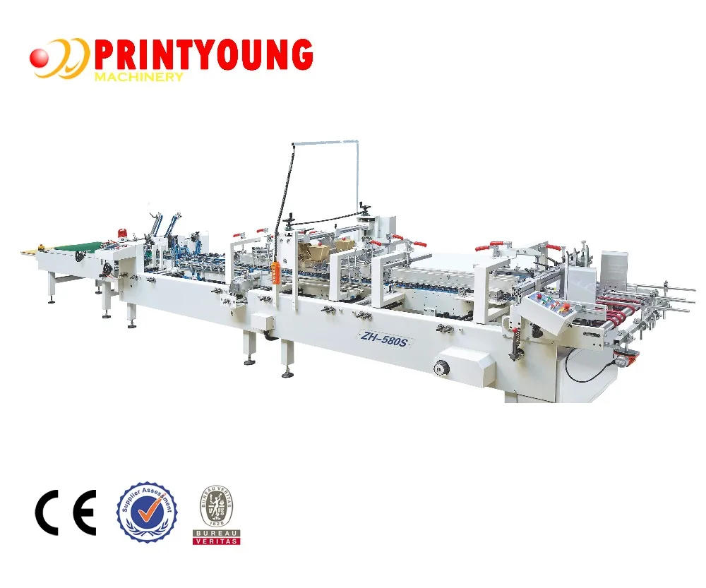 ZH-580S автоматическая машина для склеивания папок с дном блокировки