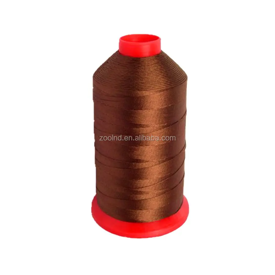 100% Polyester Filament 120D 150D 210D 250D High Tenacity Dyed Polyester Sewing Thread