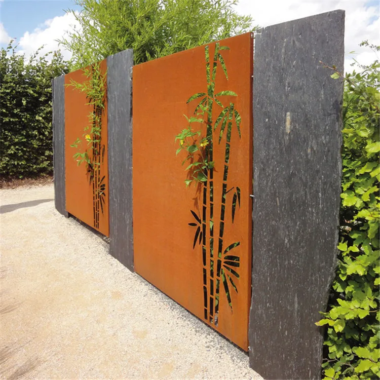 Antique Corten Steel Screens For Home & Garden Decoration Metal Screen Antique Folding Screens
