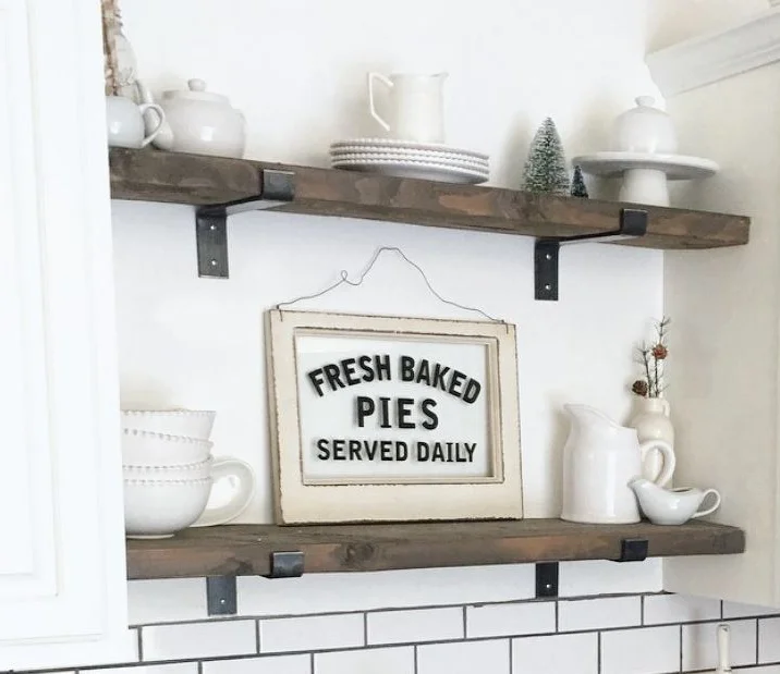 Wall Shelf Rustic Reclaimed Wood Floating Home Decor Decorative Storage Display