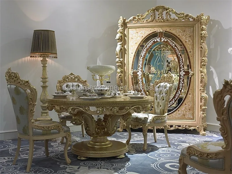 Luxury classic baroque living room furniture couch living room sofa