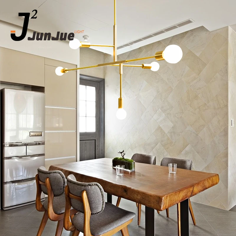 2022  Wholesale modern designer LED gold Cliff Suspension Ceiling hanging leuchter luminaire for decor kitchen living room