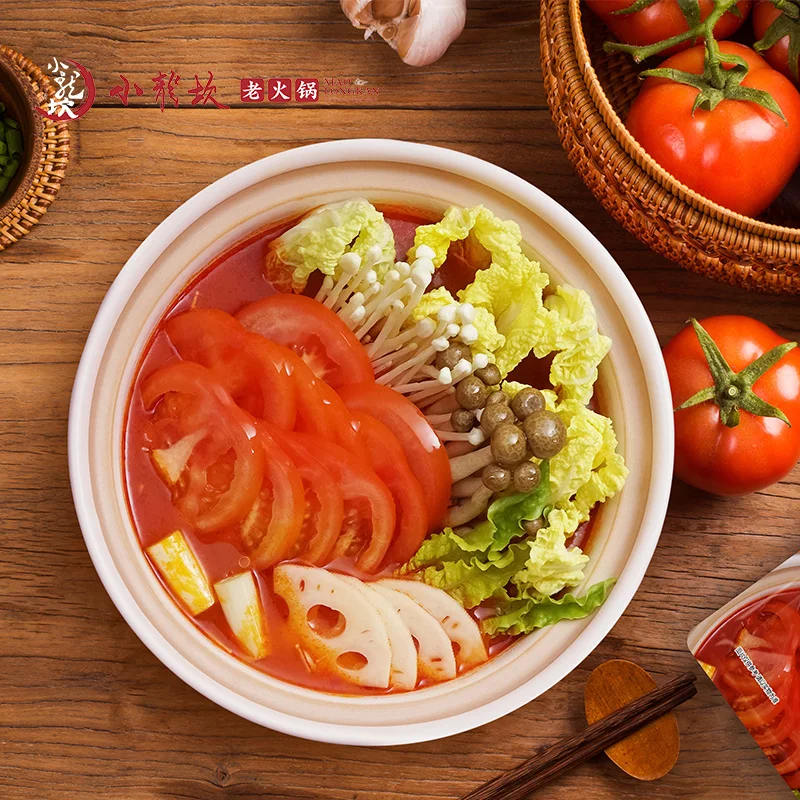 
Xiaolongkan Hotpot Condiment Chinese Tomato Hot Pot Soup Base 