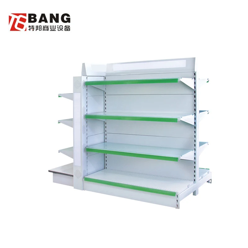 
High quality supermarket luggage metal book shelf display shelves for retail stores 