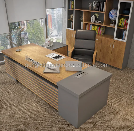 Wholesale modern office furniture executive desks L shaped office table photos