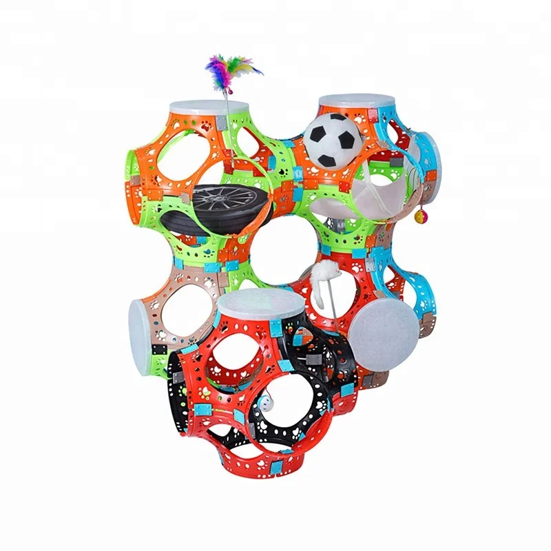 Бытовые Пластиковые складные моющиеся Игрушечные Мячи «сделай сам» для кошек и замков