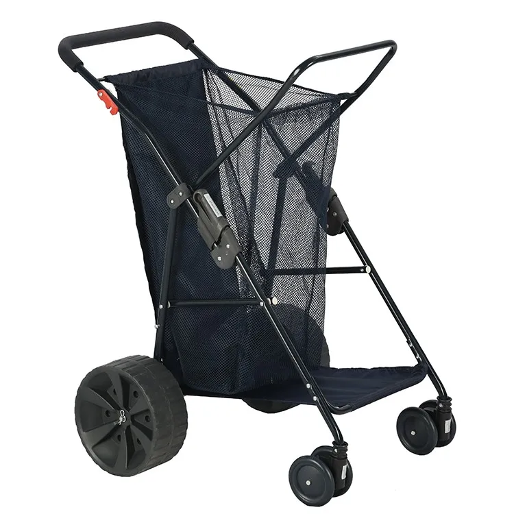 Hot sale high quality 4 wheels big capacity trolley beach folding camping cart