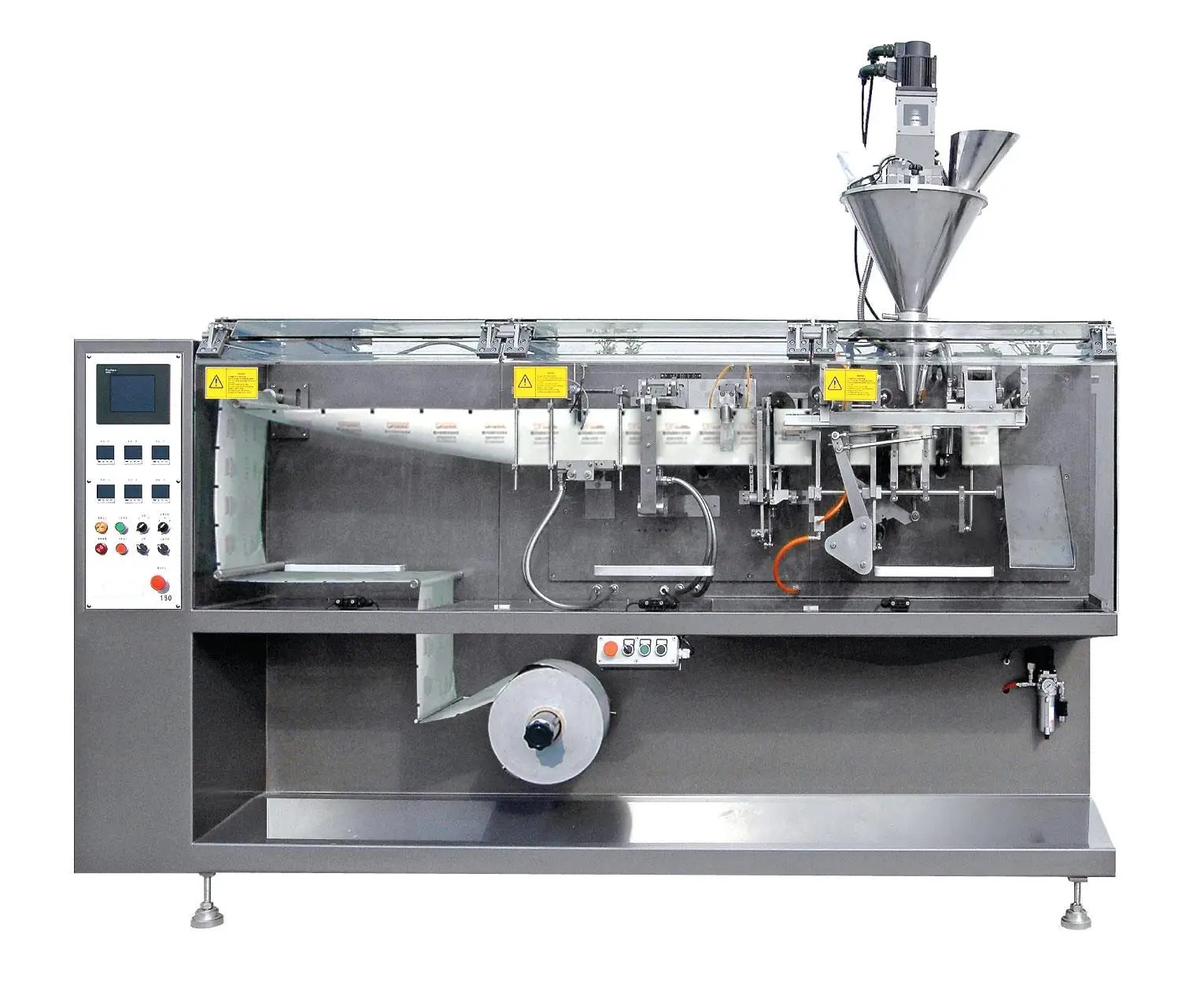 Horizontal form fill seal sachet sugar cube packaging machine