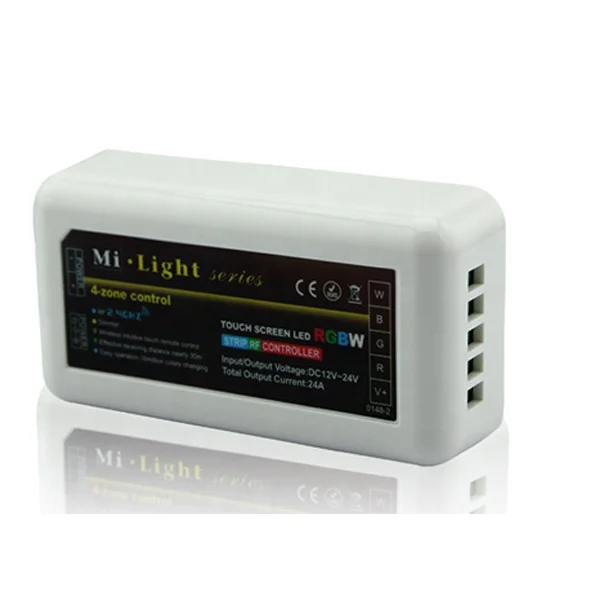 
DC12-24V 2.4G 4-Zone RF Receiver Milight RGBW LED Controller for RGBW LED Strip 