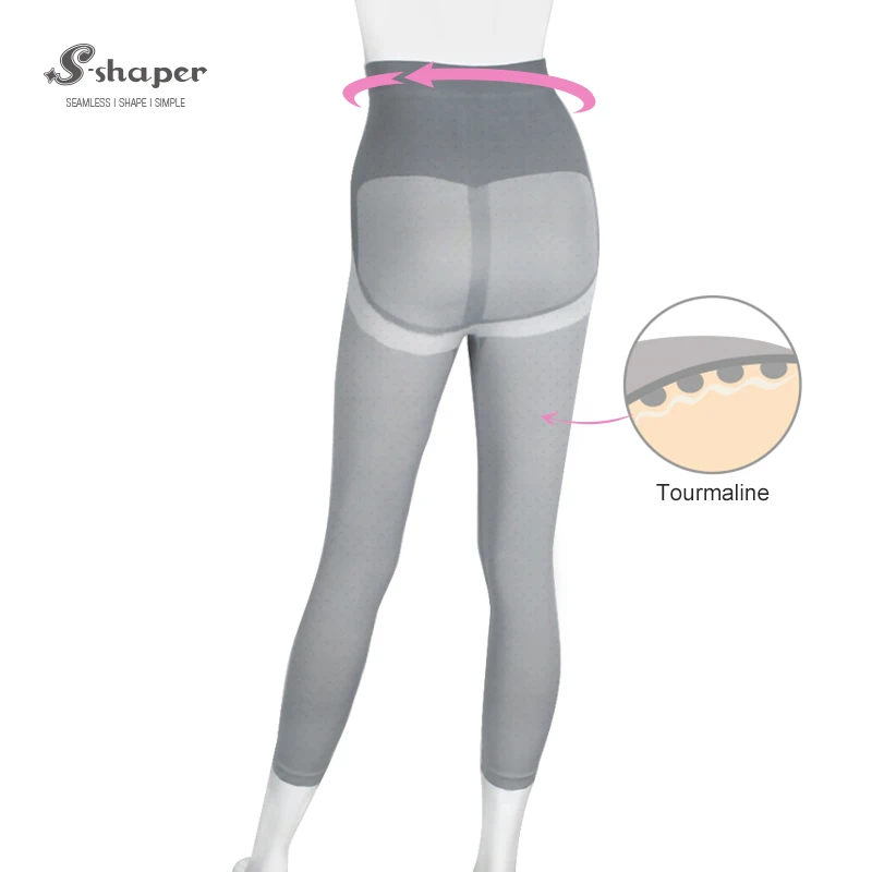 Женские леггинсы с высокой талией S-SHAPER, Женские бамбуковые леггинсы, турмалиновые леггинсы из бамбука