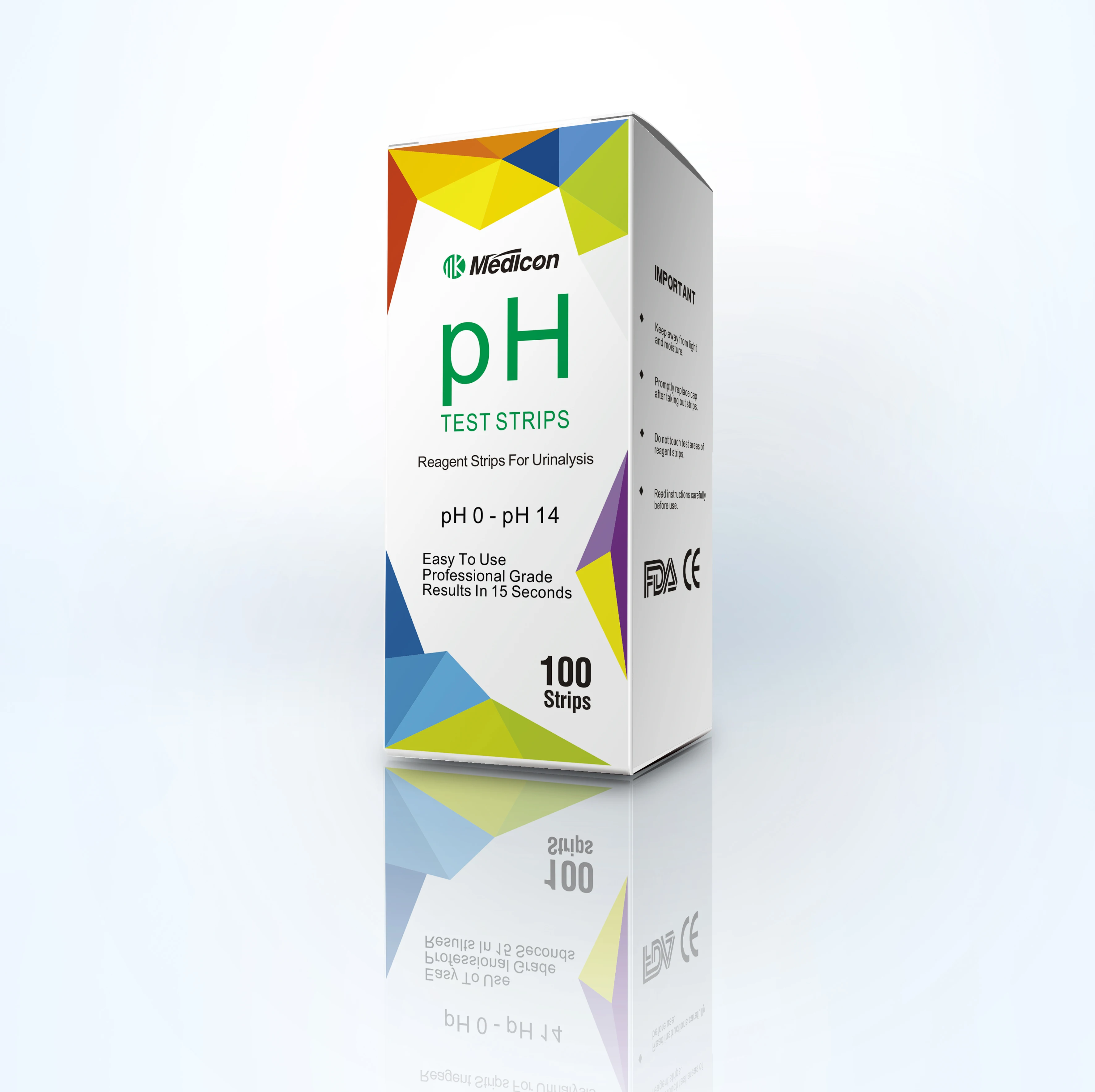 Universal Ph test strips 0-14 for liquid
