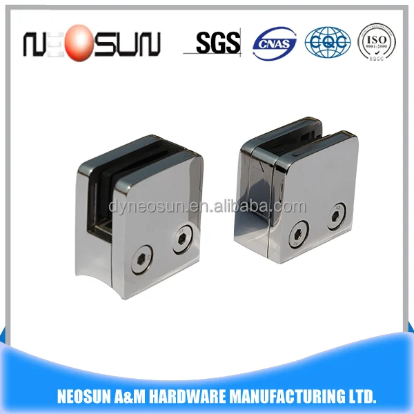 stainless steel 304 glass clamp rail/glass support/glass clip