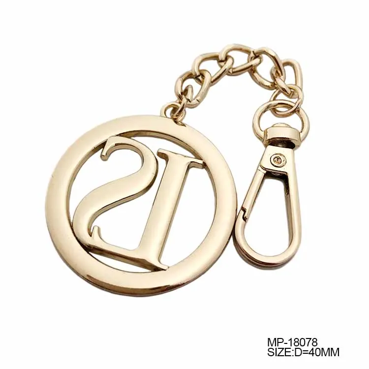 Высококачественные металлические тарелки для сумки с логотипом на цепочке