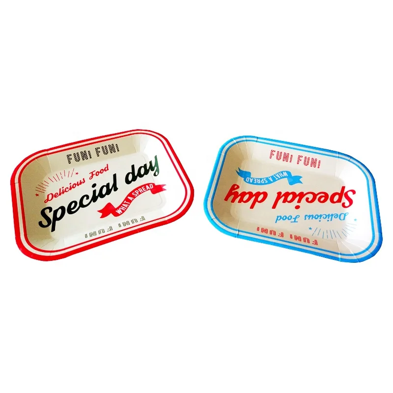 
Бумажная тарелка прямоугольной формы 320*270 мм 