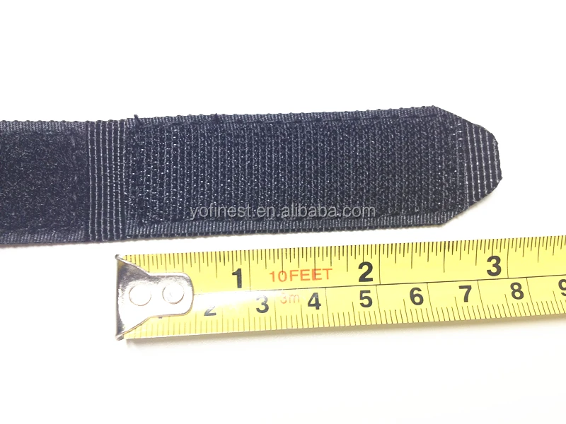 Custom Design Nylon Hoop and Loop Wrist Band webbing bracelet