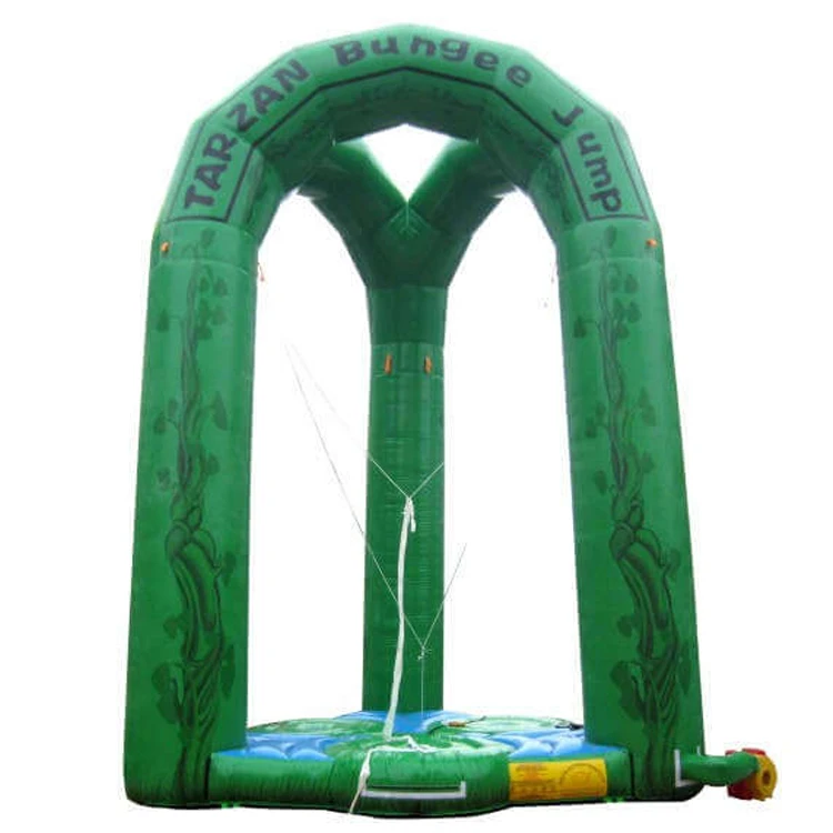 
Funny crazy theme park inflatable bungee jumping trampoline for adult kids 