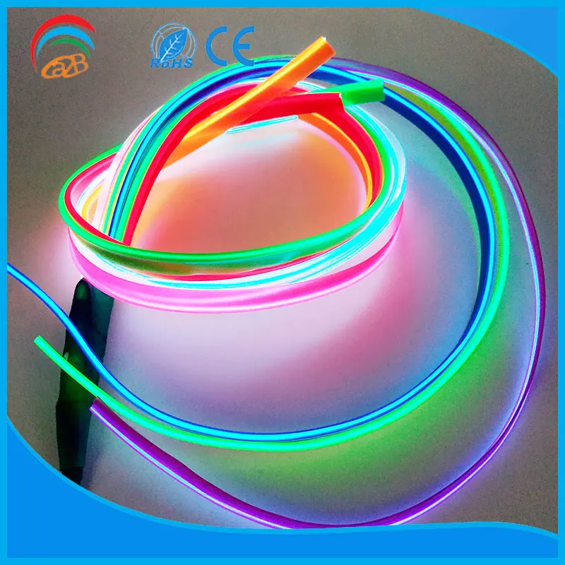 Новые водонепроницаемые заводская цена rgb освещения el рант провод с аккумулятором