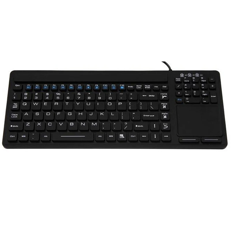 IP68 waterproof touchpad silicone industrial keyboard