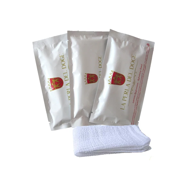 Hot and cold fresh lemon disposable wet towel