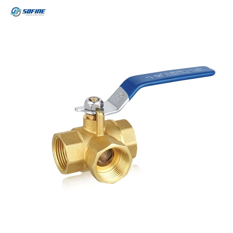 
Cheapest Price L-pattern Three Way Brass Ball Valve 1/2" 3/4 inch 