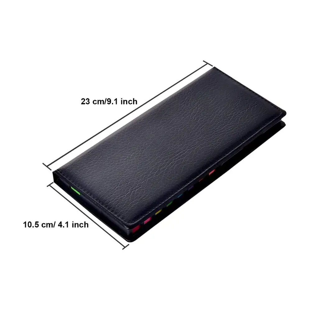 Bundle Set in a PU Leather Box Organizer Paper Sticky Note for school and colored Index Flags