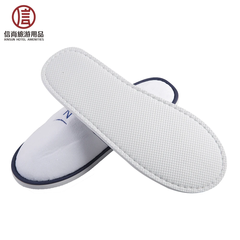 Hotel sell disposable velour slipper and cotton hotel slipper