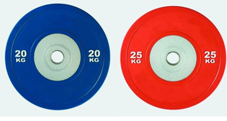 Factory fitness weight plates rubber bodybuilding