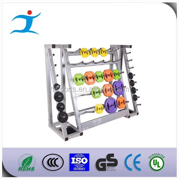 Dumbbell holder training equipment Fixed barbell rack