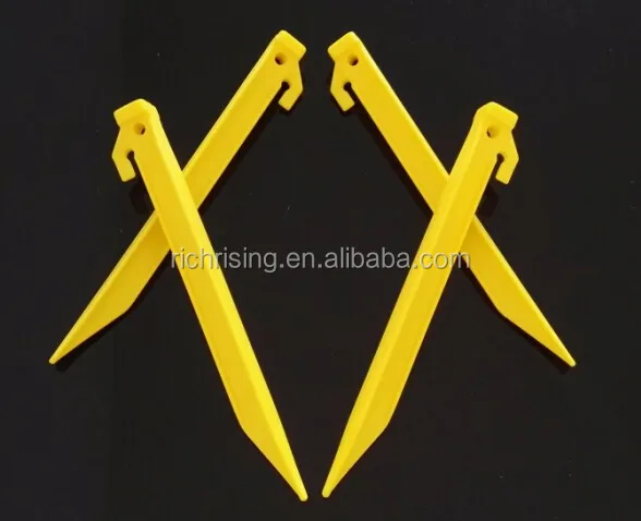 P/N 50610 22cm 8.7inches plastic tent peg stake for outdoor camping