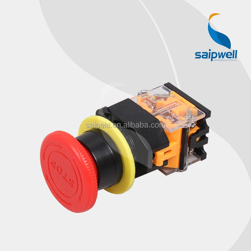 IP65 водонепроницаемый печатного монтажа кнопочный переключатель гриб кнопочный (LAY50-22)