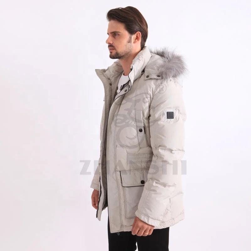 Canada style gooes filling fur parka mens down Jackets